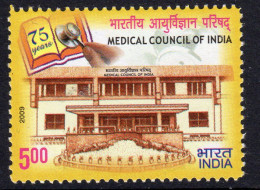 India 2009 75th Anniversary Of Medical Council, MNH, SG 2579 (D) - Unused Stamps