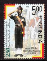 India 2009 250th Anniversary Of Madras Regiment, MNH, SG 2591 (D) - Unused Stamps