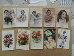 Lot  De  10 Cartes - Collezioni E Lotti