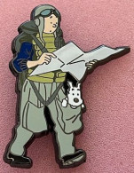 TINTIN - HERGE - RG - AVIATEUR - MILOU - CARTE - PULL BLEU - 25ex - EGF -    (32) - BD