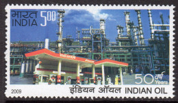 India 2009 50th Anniversary Of Indian Oil Corporation, MNH, SG 2599 (D) - Unused Stamps