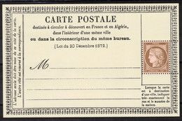 Feuillet Gommé, 150 Ans De La Carte Postale En France - Cérès 3.30€ - Neufs