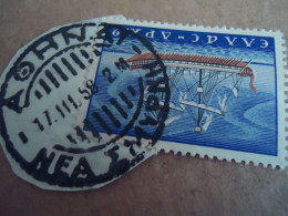 GREECE   POSTMARK ON STAMPS  ΑΘΗΝΑΙ ΝΕΑ ΣΜΥΡΝΗ 1958 - Poststempel - Freistempel