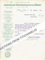 1938  SCLESSIN - Lettre Des ATELIERS DE CONSTRUCTION DE LA MEUSE - Fabrication De Locomotives, Grues, Broyeurs, Pompes - Sonstige & Ohne Zuordnung
