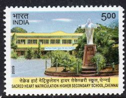 India 2009 Sacred Heart School, Chennai, MNH, SG 2623 (D) - Unused Stamps