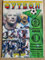 Programme Dinamo Kiev - Feyenoord - 23.10.2002 - UEFA Champions League - Programm - Football - Pirate - Libros