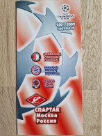 Programme Spartak Moskou - Feyenoord - Bayern Munchen - Sparta Praha - 2001-2002  - UEFA Champions League - Programm - Libros