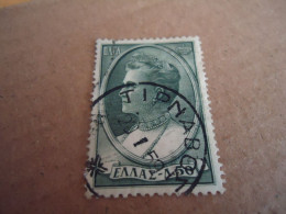 GREECE   POSTMARK ON STAMPS  ΤΥΡΝΑΒΟΣ  1958 - Marcofilia - EMA ( Maquina De Huellas A Franquear)