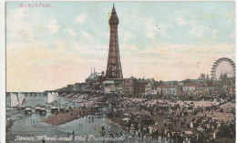 TOWER, WHEEL AND OLD PROMENADE - BLACKPOOL - Blackpool