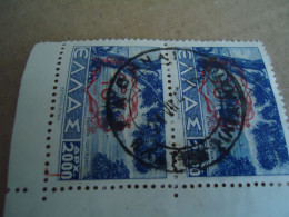 GREECE    POSTMARK ON STAMPS  ΑΘΗΝΑΙ  ΠΛΑΤ ΣΥΝΤΑΓΜΑΤΟΣ 16 - Marcofilie - EMA (Printer)