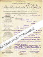 1908 TIENEN - TIRLEMONT - ATELIER DE CONSTRUCTION J.J. GILAIN - Locomotives-Machines à Vapeur,grues... - Sonstige & Ohne Zuordnung