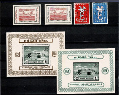 1951/1959 PR117/118*  & PR121/PR122*  & PR133/PR134** - Privat- Und Lokalpost [PR & LO]