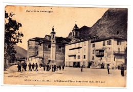 Breil L'Eglise Et Place Biancheri - Breil-sur-Roya