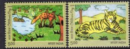 India 2009 Childrens Day Paintings Set Of 2, MNH, SG 2655/6 (D) - Unused Stamps