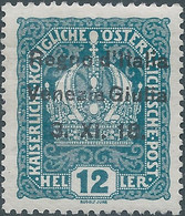 ITALY,ITALIE-ITALIEN 1918 Austrian Stamp Overprinted "Regno D'Italia Venezia Guilia,12H,Hinged - Venezia Giulia