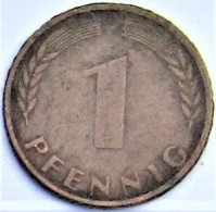 Pièce De Monnaie 1 Pfennig 1950 G - 1 Pfennig