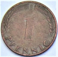 Pièce De Monnaie 1 Pfennig 1950 G (2) - 1 Pfennig