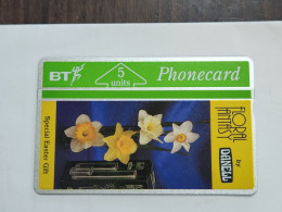 United Kingdom-(BTP064)-DANELL DAFFODILS/EASTER-(78)(5units)-(241C72086)(tirage-500)(price Cataloge-20.00£-mint) - BT Emissions Privées