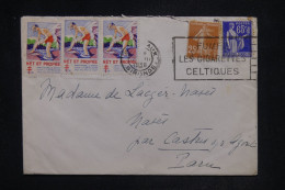 FRANCE - Vignettes Contre La Tuberculose X 3 Sur Enveloppe De Bordeaux En 1938 Pour Navès - L 145510 - Brieven En Documenten