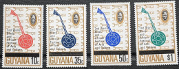 Guyana, 1977, Mi 512-515, 2nd Black And African World Festival Of Art And Culture, Steel Drum, Festival Emblem, 4v, MNH - Musique