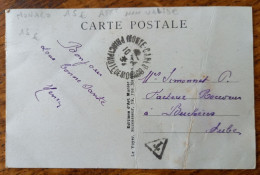 Principauté De Monaco - Monte Carlo Affranchissement Non Valide Taxé Timbre Français Semeuse 20c Pour Buchères - Postmarks
