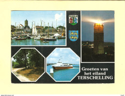 Terschelling 4-luik Met Vuurtoren En Natuur RY41843 - Terschelling