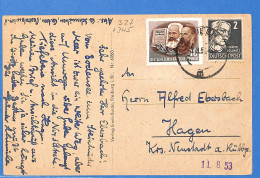 Allemagne DDR 1953 Carte Postale De Guben (G21367) - Covers & Documents