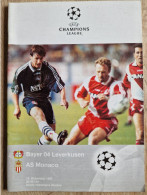 Programme Bayer Leverkusen - AS Monaco - 10.12.1997 - UEFA Champions League - Programm - Football - - Bücher