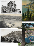 MONACO Lot 5 CARTES   ROCHER  CATHEDRALE PORT PALAIS DU PRINCE VUE DE ROQUEBRUNE  1 TIMBRE RAINIER 1954 - Kathedraal Van Onze-Lieve-Vrouw Onbevlekt Ontvangen