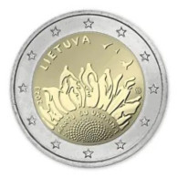 Litauen  2023  2 Euro  Commemo   "Together With Oekraine"    UNC Uit De Rol  UNC Du Rouleaux  !! - Litauen