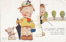 ILLUSTRATORS - Mabel Lucie Attwell 1930's - I'se Looking Forward To Meeting You Soon - Boriss, Margret