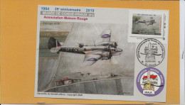 LETTRE PRIORITAIRE 20 GRS  25 ANS DU MUSEE DU TERRAIN D AVIATION DE CONDE VRAUX 51150 - Lettres & Documents