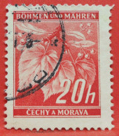 N°24 - 20 Haleru - Année 1939 - Timbre Oblitéré Allemagne Bohême & Moravie - - Usados