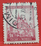 N°30 - 1 Korun - Année 1939 - Timbre Oblitéré Allemagne Bohême & Moravie - - Usados