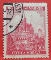 N°32 - 1.50 Korun - Année 1939 - Timbre Oblitéré Allemagne Bohême & Moravie - - Usados