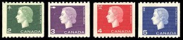 Canada (Scott No. 406 - Elizabeth) [**] Timbre Roulette / Coil Stamp B / F - Roulettes
