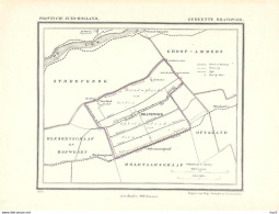 Brandwijk Originele Gemeenteplattegrond 1866 KE736 - Cartes Topographiques