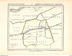 Bleskensgraaf Originele Gemeenteplattegrond 1867 KE745 - Cartes Topographiques