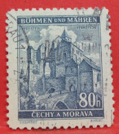 N°54 - 80 Haleru - Année 1940 - Timbre Oblitéré Allemagne Bohême & Moravie - - Used Stamps