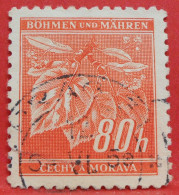 N°78 - 80 Haleru - Année 1942 - Timbre Oblitéré Allemagne Bohême & Moravie - - Used Stamps