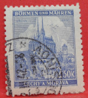 N°83 - 2.50 Korun - Année 1942 - Timbre Oblitéré Allemagne Bohême & Moravie - - Usados