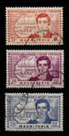Mauritanie  - 1939  - René Caillié - N° 95 à 97 - Oblit - Used - Usados