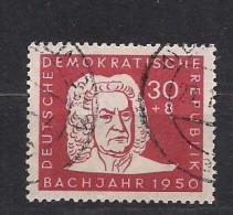 Allemagne Orientale DDR  1950 Yvertn° 12 (°) Oblitéré Cote 12,50 € J. S. Bach - Gebraucht