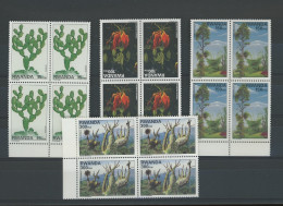 1998  Flore Du Rwanda   Cob 1403/1406 **   Cote 88,--euros En Blocs De 4 ** - Nuovi