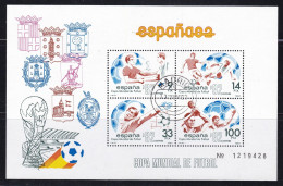 Spain - 1982 World Cup Football Miniature Sheet Fine Used - Blocs & Hojas