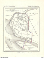 Goudswaard Originele Gemeenteplattegrond 1865 KE752 - Cartes Topographiques