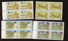 1998 4 X 1399/1402 ** Rwanda Lutte Contre Insectes Prédateurs - Nuovi