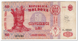 MOLDOVA,50 LEI,2005,P.14c,FINE - Moldawien (Moldau)