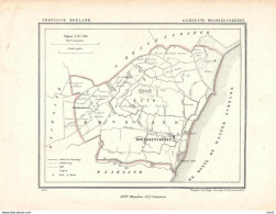 Hoedekenskerke Gemeente Plattegrond 1867 KE532 - Cartes Topographiques