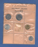 ITALIA 1976 Serie 5 Monete 5 10 20 50 100 Lire FDC UNC Italy Italie Coin Set Private Issues Emissioni Private - Set Fior Di Conio